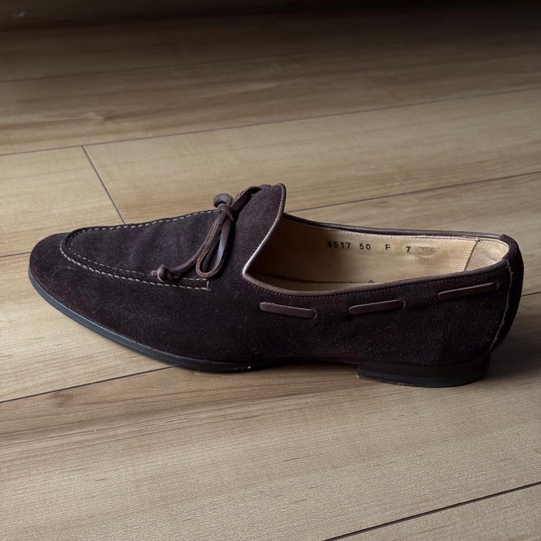 サントーニ モカシン ダークブラウン サイズ7