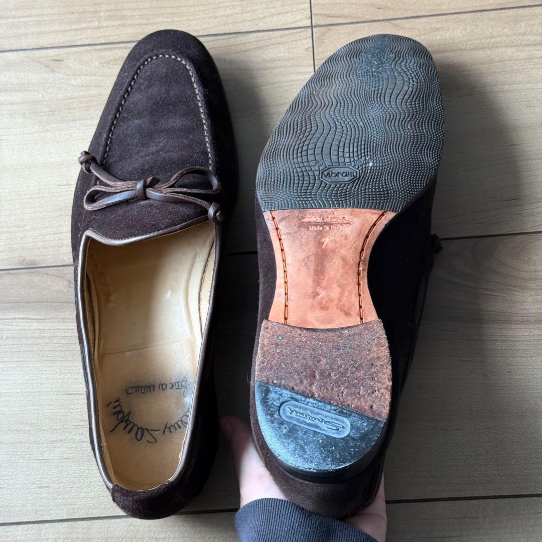 サントーニ モカシン ダークブラウン サイズ7