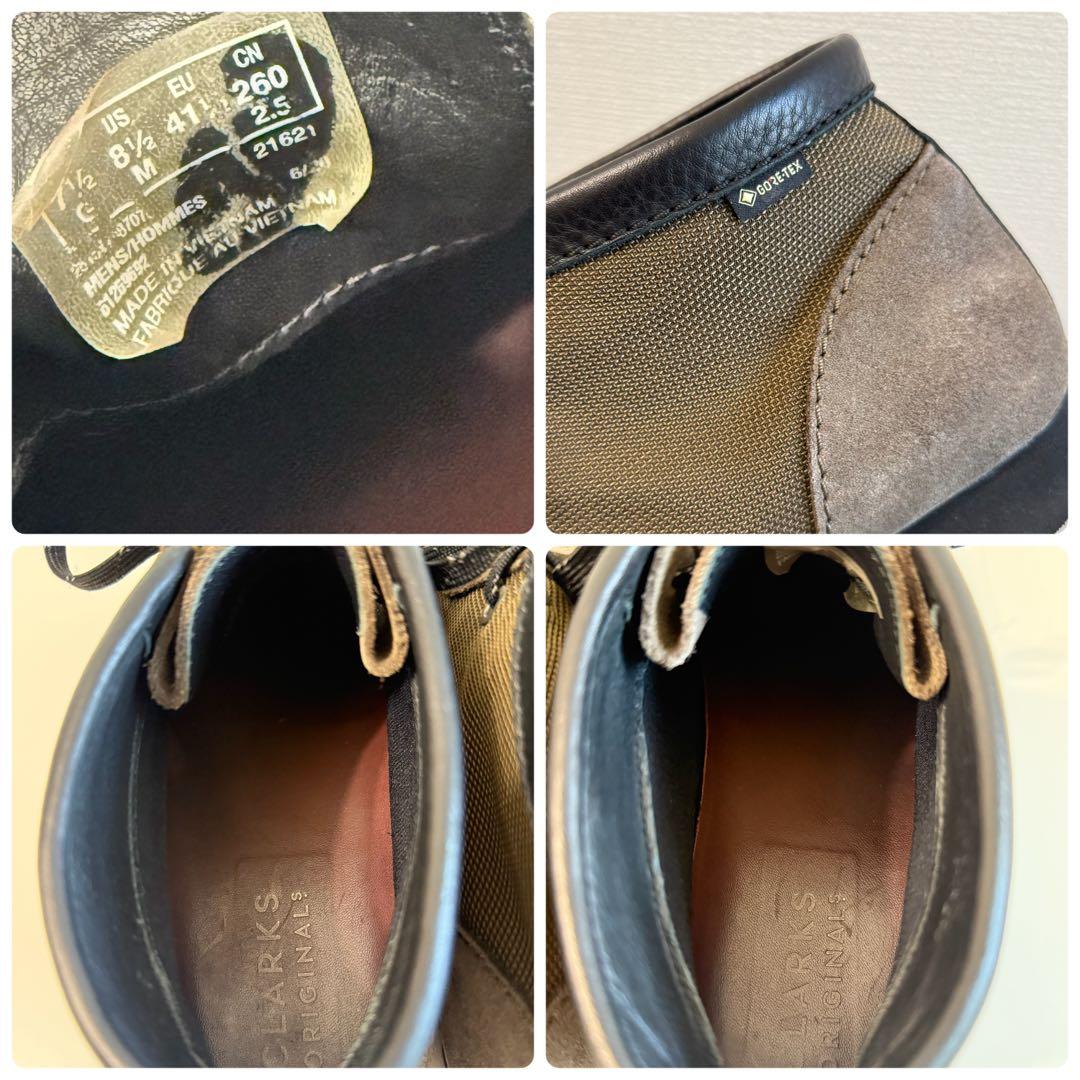 希少カラー 美品 クラークス ワラビーブーツ GTX ビブラム 26cm
