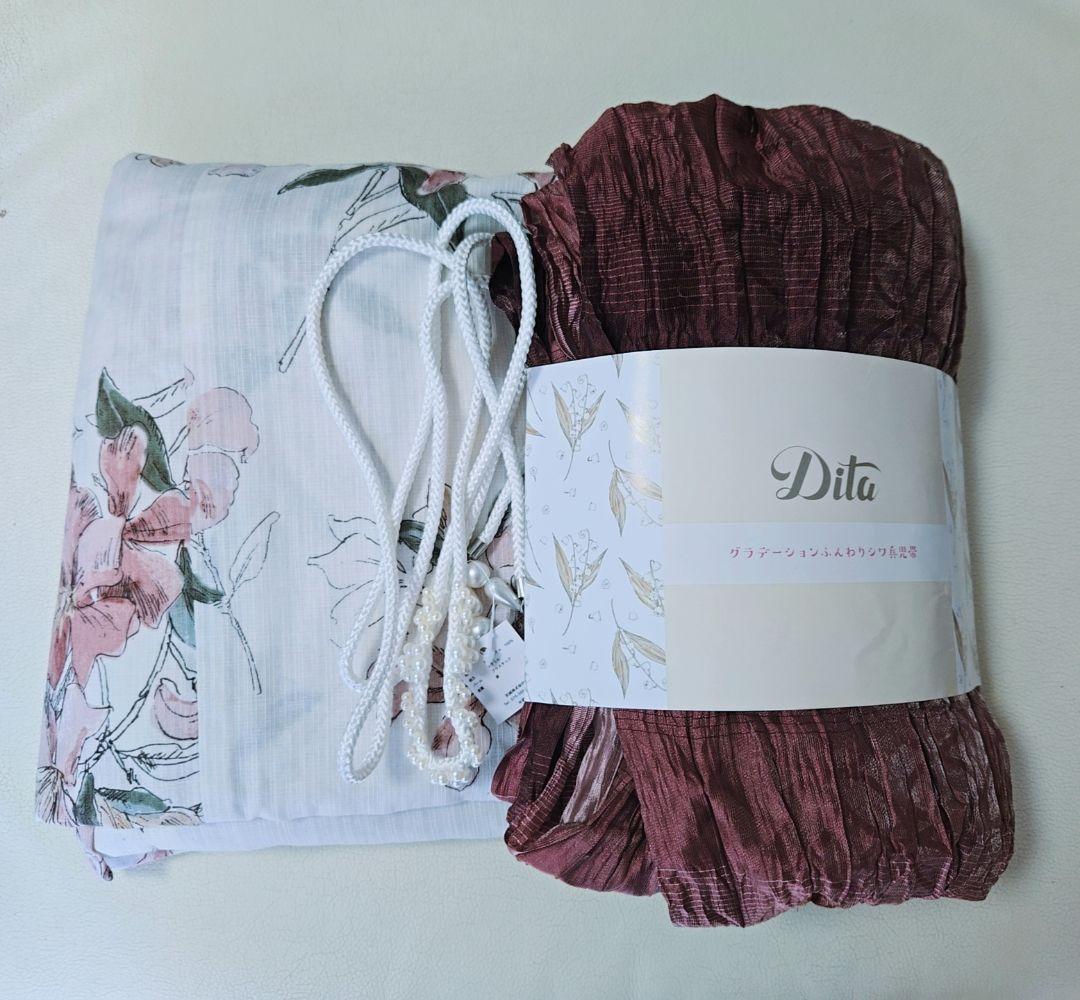 Dita 花柄浴衣・帯・着付けセット付