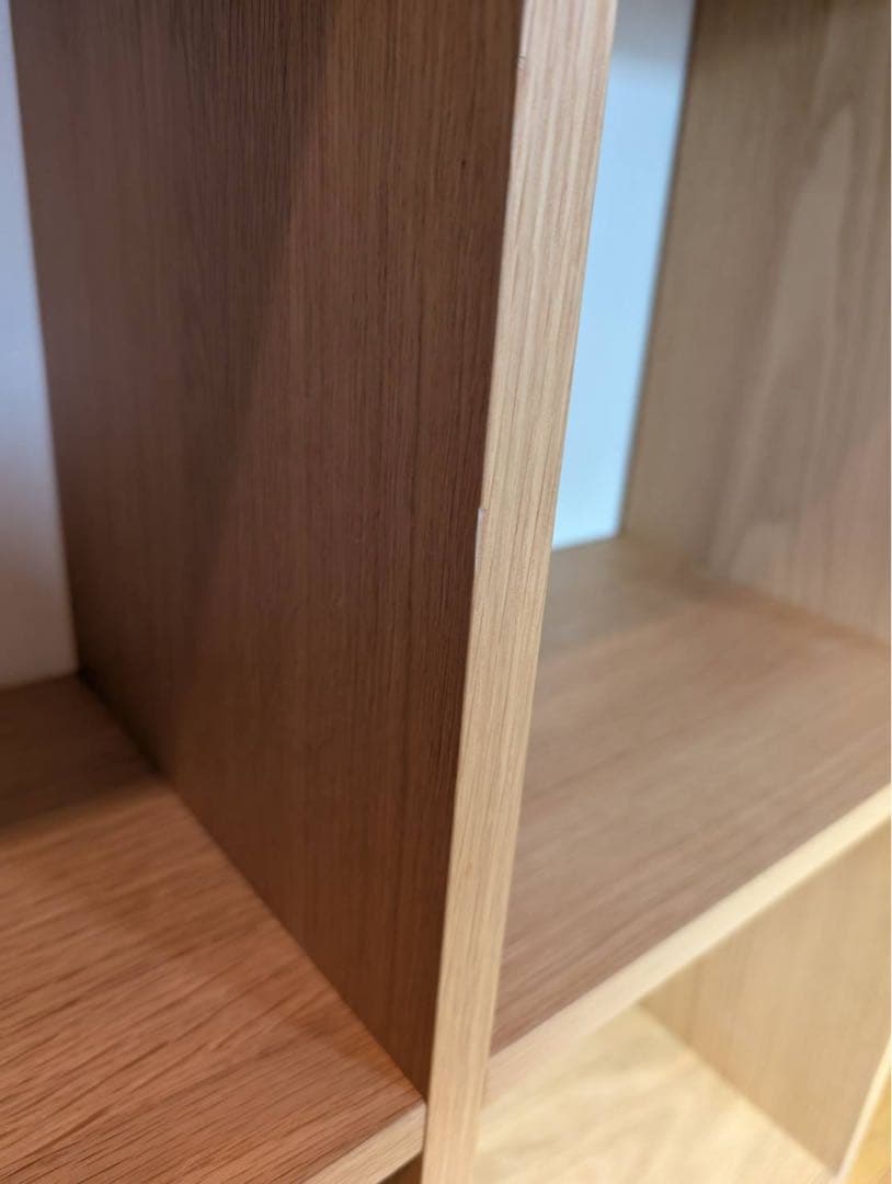 ■送料込■無印良品 スタッキングシェルフ 木製家具 棚 オーク材 収納 MUJI