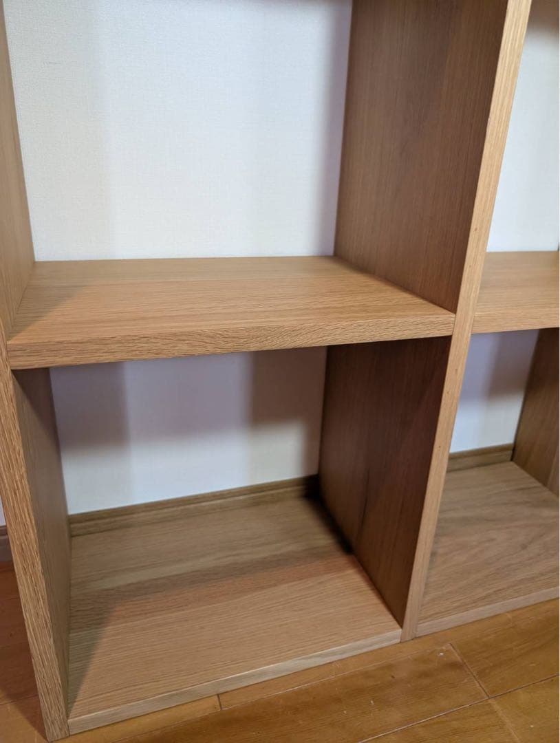 ■送料込■無印良品 スタッキングシェルフ 木製家具 棚 オーク材 収納 MUJI