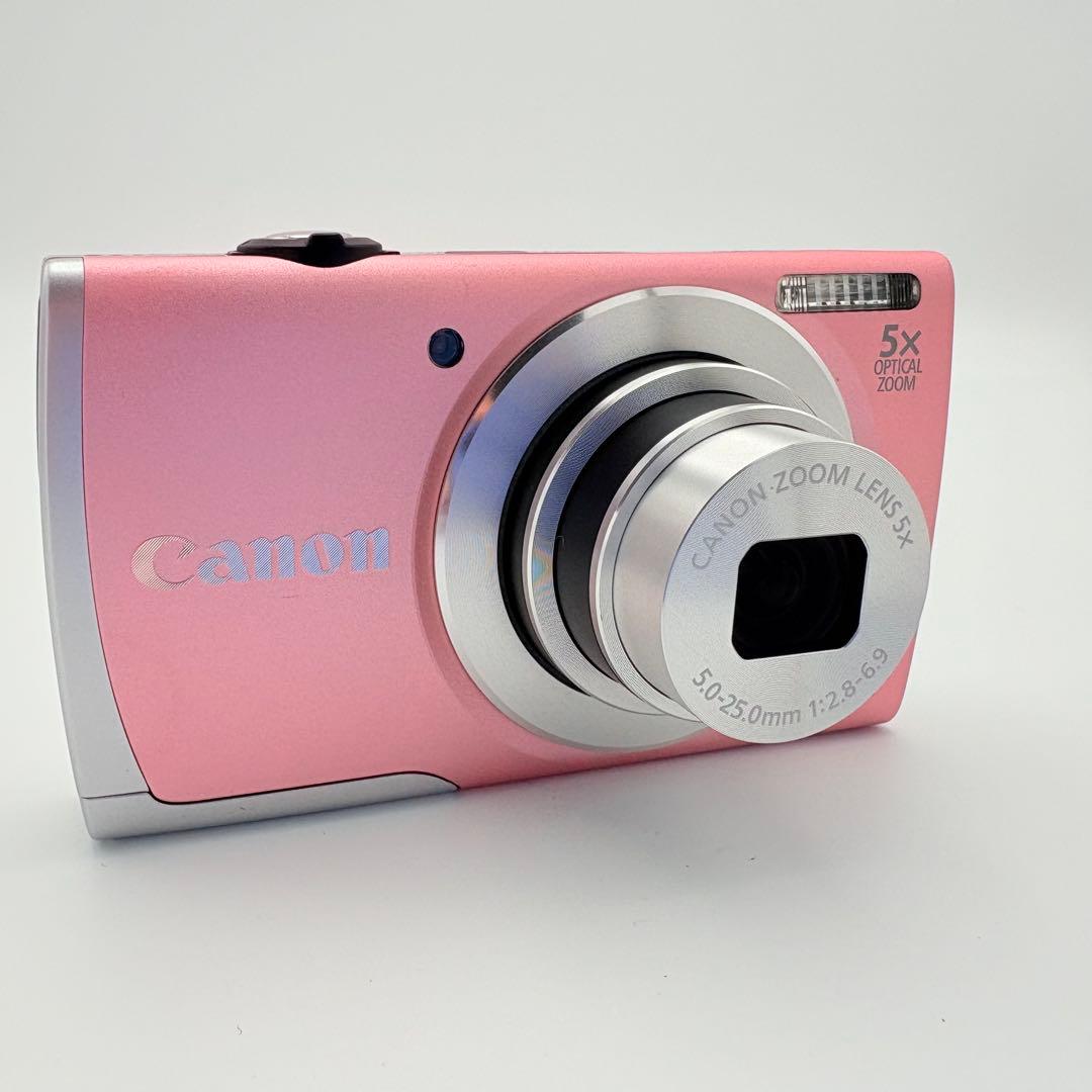 ほぼ未使用 Canon PowerShot A2600 ピンク コンデジ カメラ