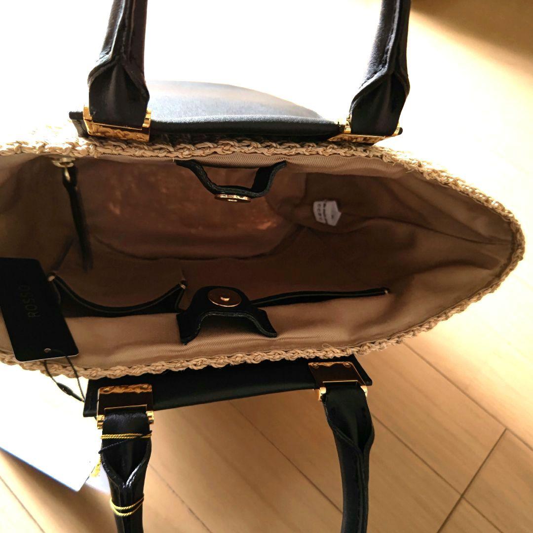 新品！VIOLAd’ORO　アバカレザー切替バッグ