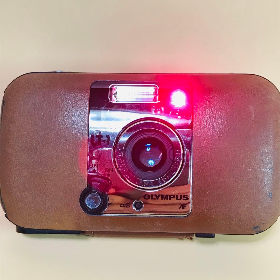 完動品 OLYMPUS LT-1 ＋電池 オリンパス ブラウン フィルムカメラ