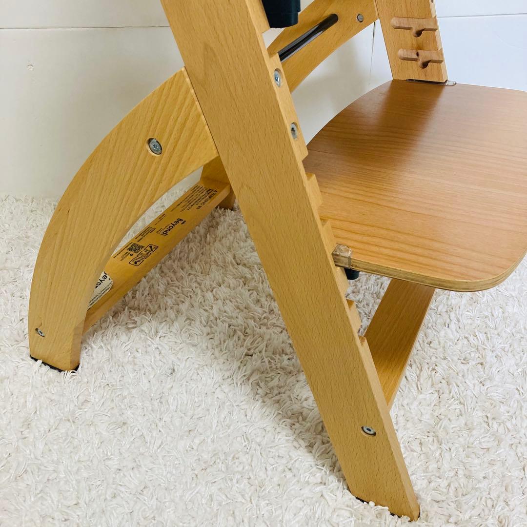 wari ビヨンドジュニア　木製　ベビーチェア　ガード　テーブル付き