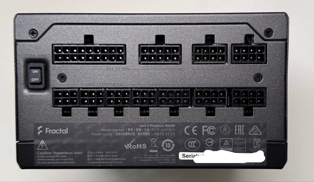 電源ユニット Fractal Design Ion+ 2 Platinum 860W
