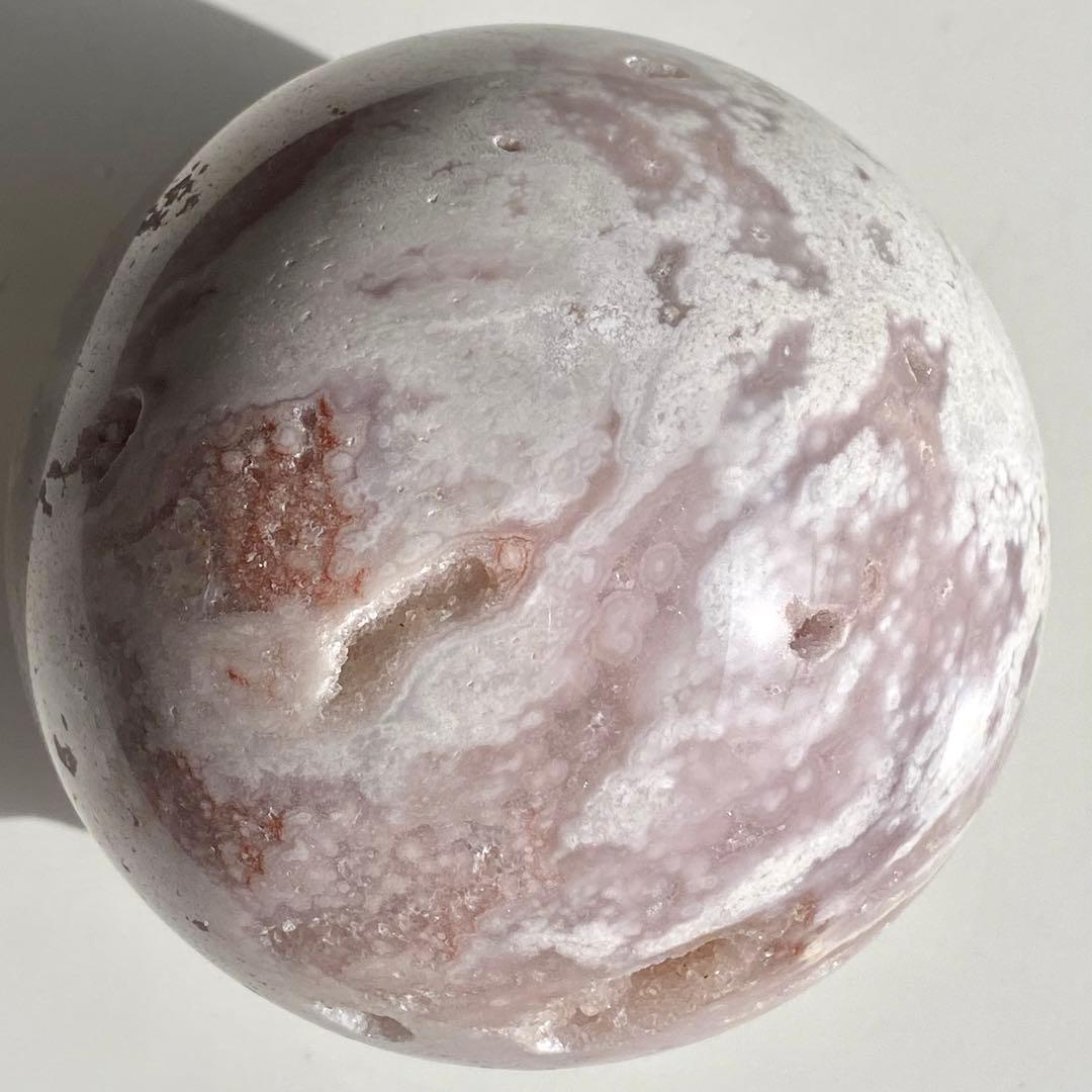 【 天然石 ピンクアメジスト キュート フェイス 丸ちゃん 約847g 置物 】