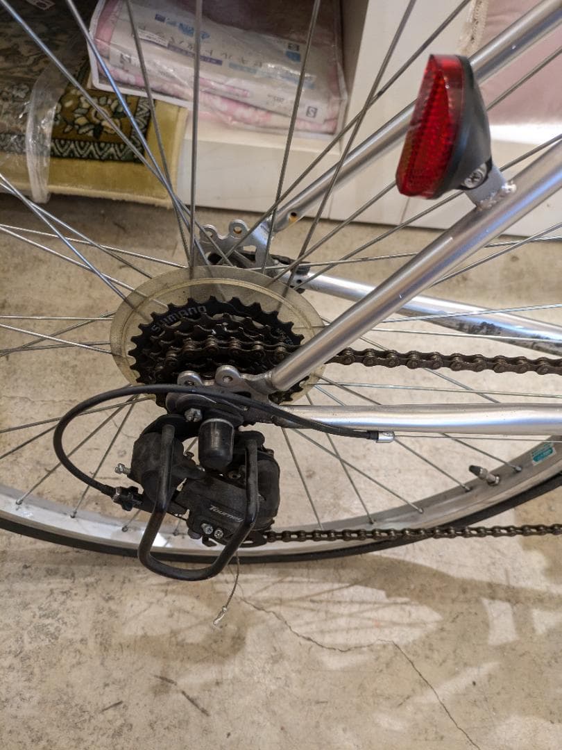 【店頭引取】 CREST クロスバイク 700C シルバー クレスト アルミ製