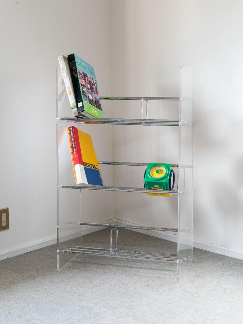 Lumiere/ルミエル アクリル ブックシェルフ 本棚 スペースエイジ モダン