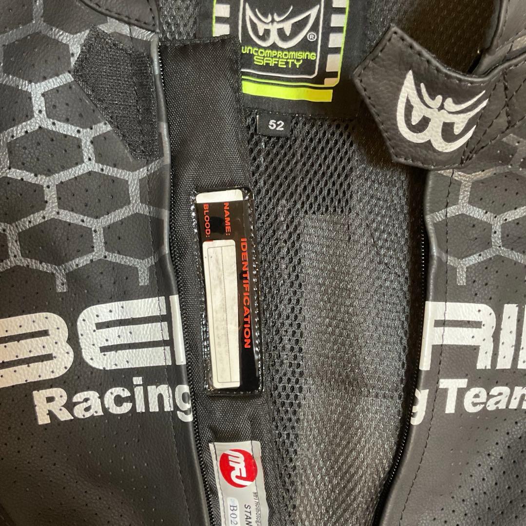 【未使用】BERIK ベリック レーシングスーツ 52サイズ Bk.Wh.Re.