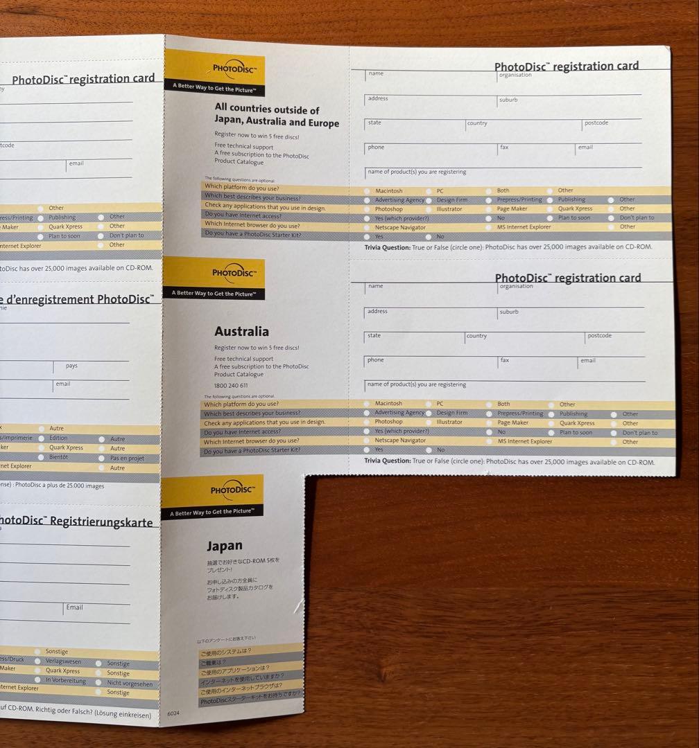 著作権フリーフォト集　Photo Disc社製　CD３点セット