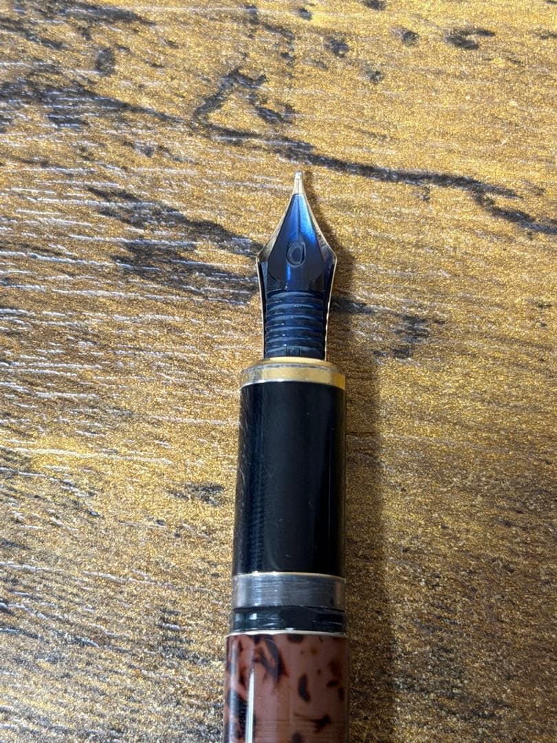 1984年製　初期型　カスタム　鼈甲柄　パイロット　万年筆　M コンバーター一体