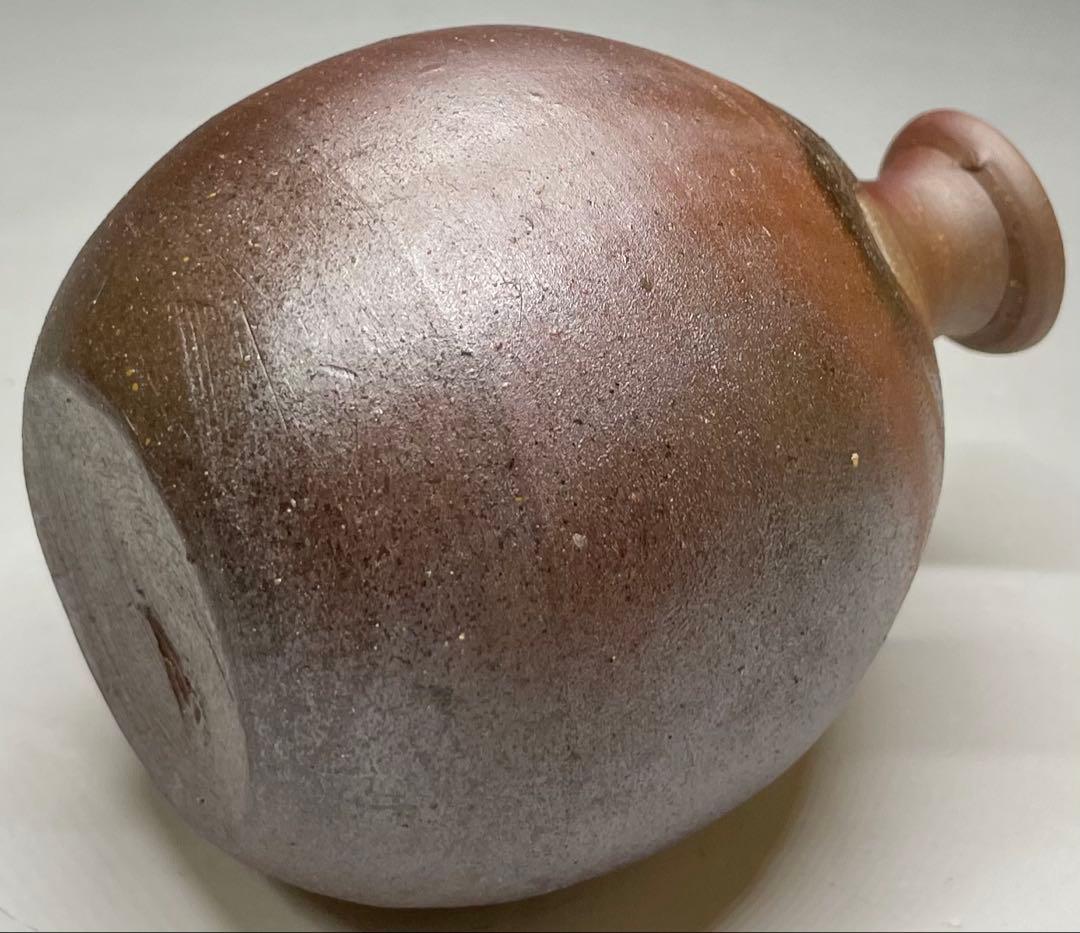 人間国宝　藤原雄　備前徳利　備前焼　共箱　共布　栞　S119