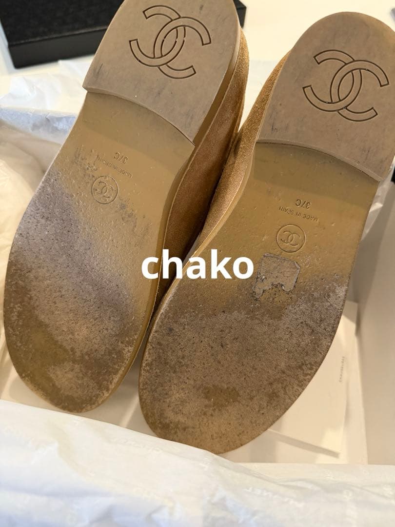 美品◼️CHANEL◼️モカシンローファー37