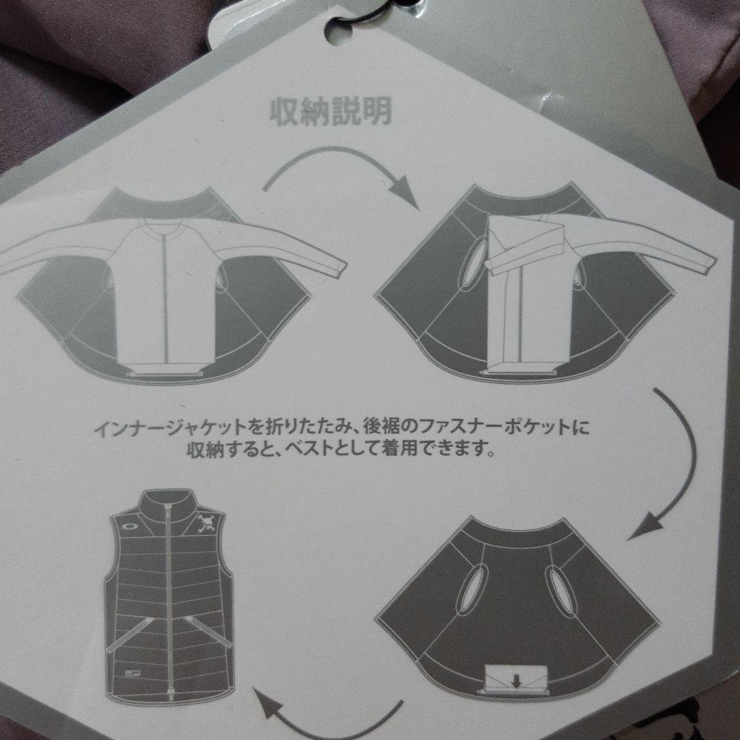 新品　オークリーゴルフ　2way トランスフォームダウンベスト　メンズジャケット