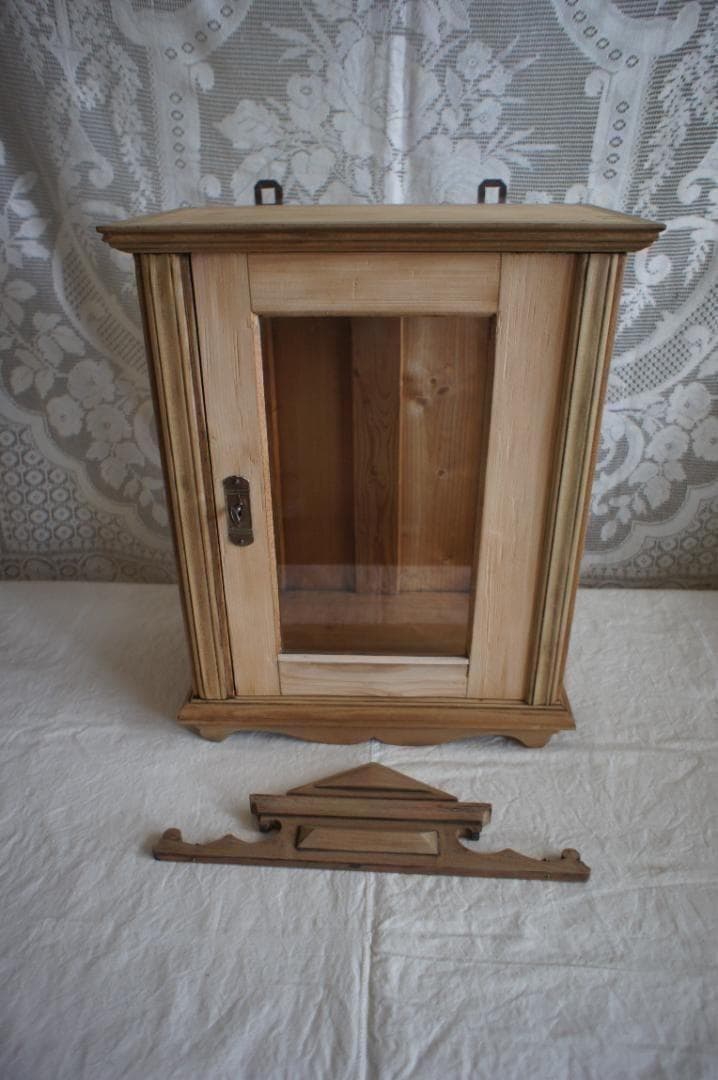 フランスアンティーク　飾り棚　キャビネット　ガラスケース　PARIS