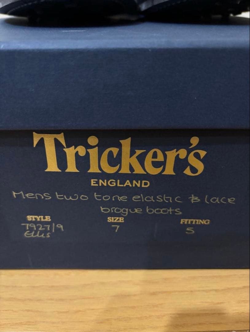 【新品・別注】トリッカーズ M7927 ELLIS カントリーブーツ 黒 箱付