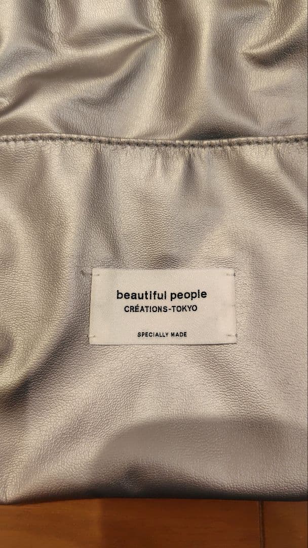 【新品未使用】beautiful people 2WAYレザー巾着バッグ