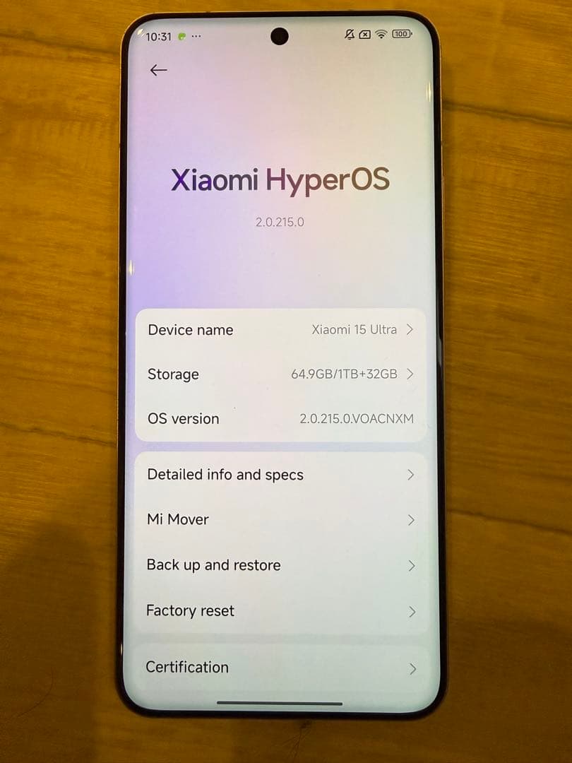 【極美品】Xiaomi 15 Ultra 中国版 RAM16GB 1TB＋Kit