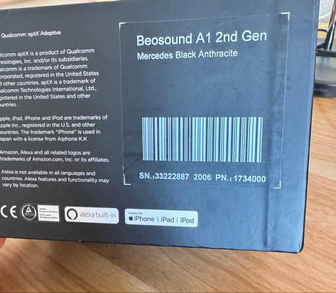 限定値下げ　Bang&Olufsen Beosound A1 2nd