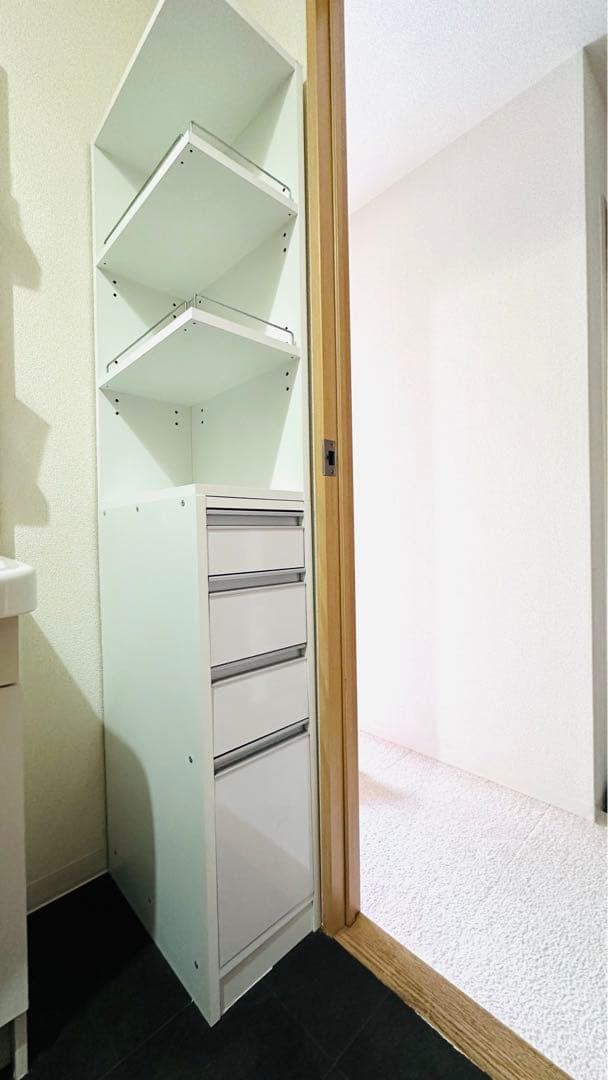 ディノス　取り出しやすい2面オープンすき間収納庫