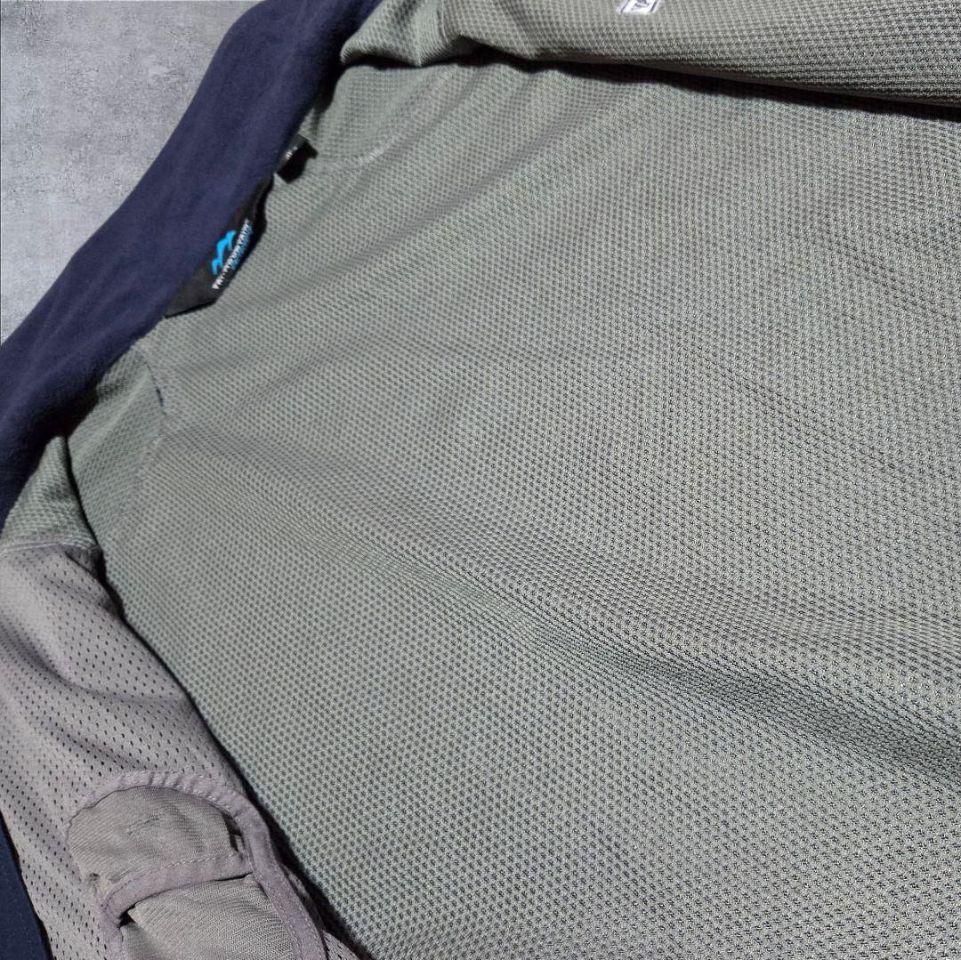 希少Tri-MountainソフトシェルジャケットSeaway企業ネイビードロコ