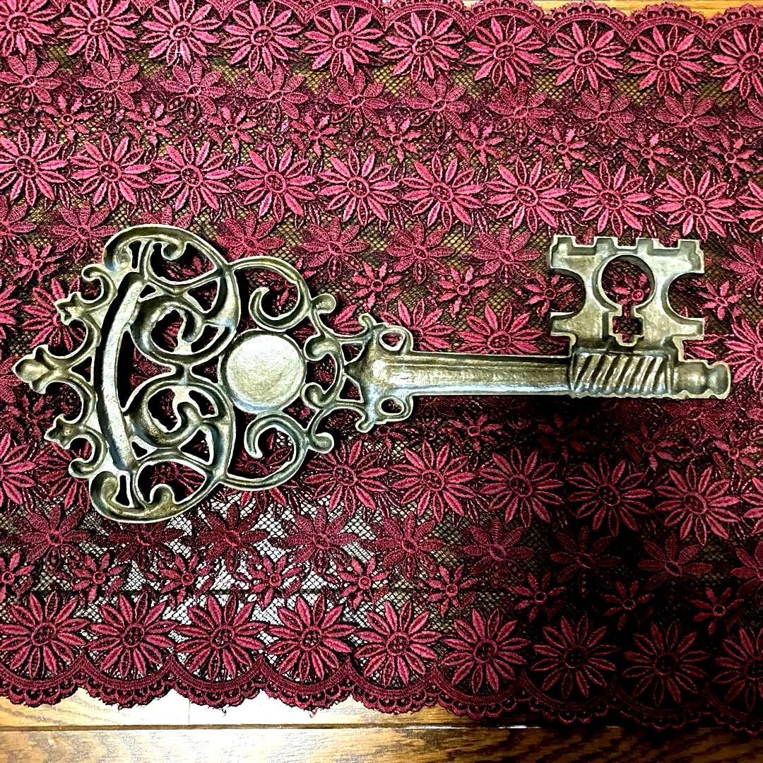 超特大　真鍮製　鍵型壁飾り　アメリカ製60's ヴィンテージ　希少品