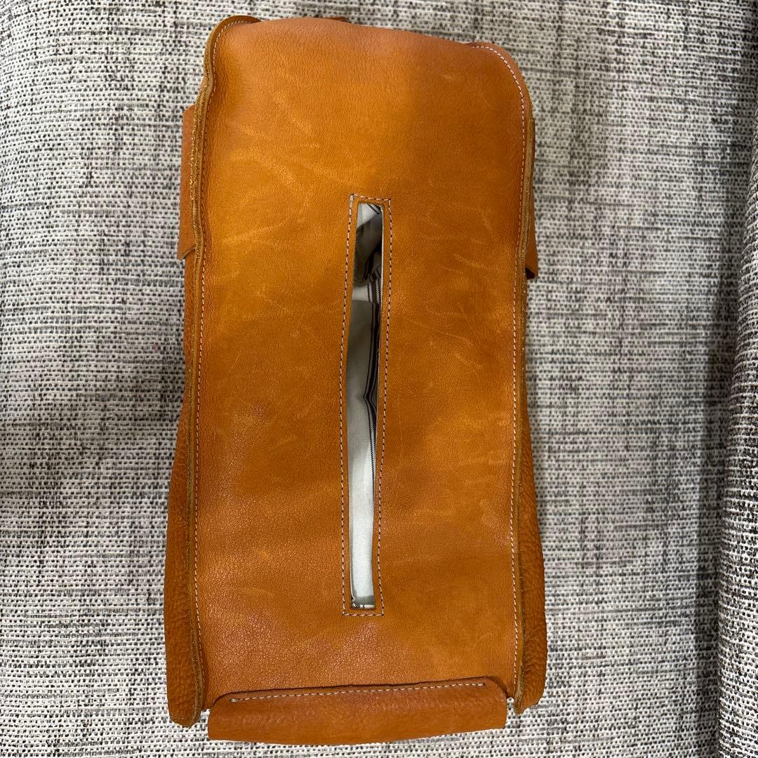 BEERBELLY 象のティッシュボックス　皮製品