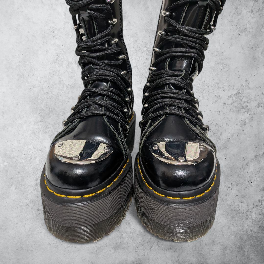 極美品 ドクターマーチン 1B60 LTT MAX UK4 ロングブーツ 厚底