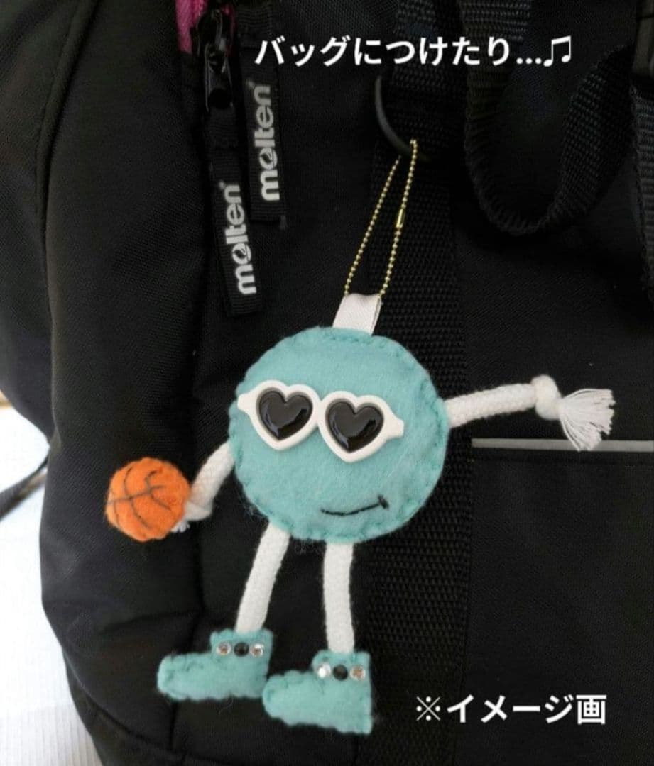 【完成品】ハンドメイド バスケットボール フェルト お守り 部活お守り 28個