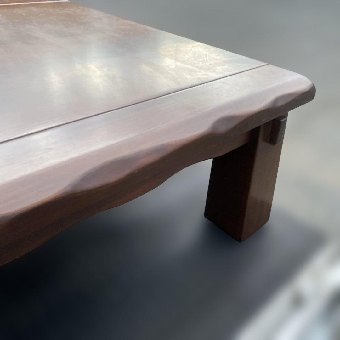 ダークブラウン 木製座卓 シンプルデザイン