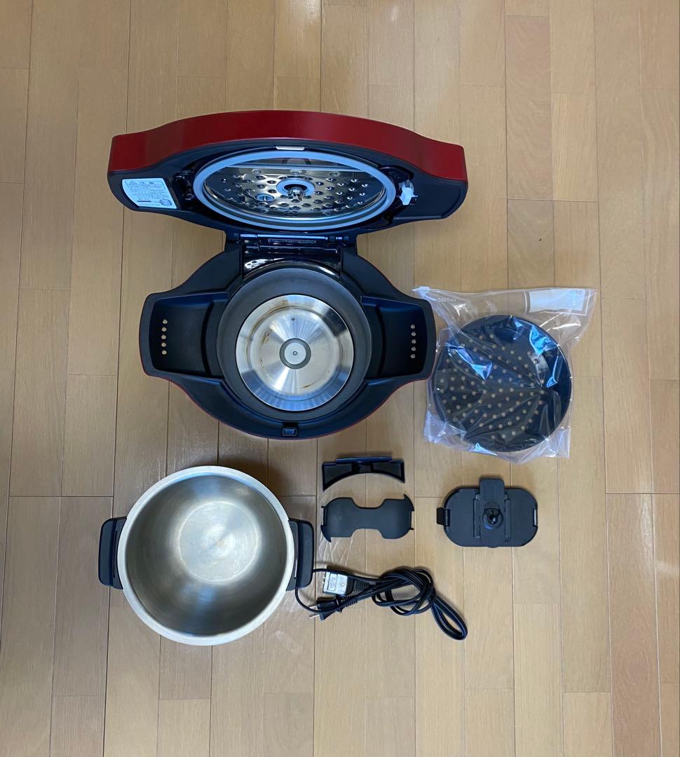 SHARPホットクック電気圧力鍋。蒸しトレイ付き(別売4,873円相当、未使用)