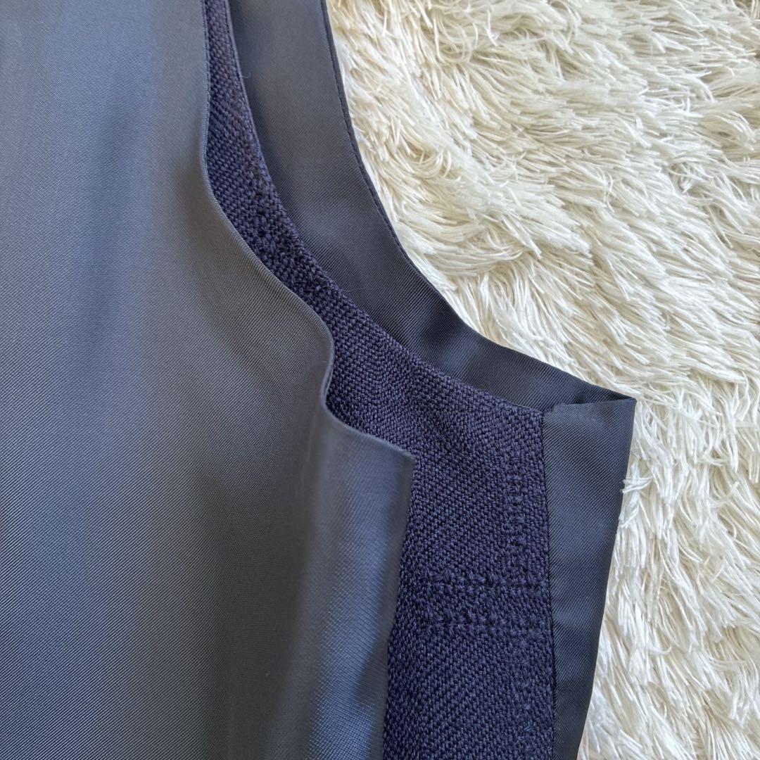 【極美品】TAGLIATORE タリアトーレ ジレ ベスト 44 ネイビー