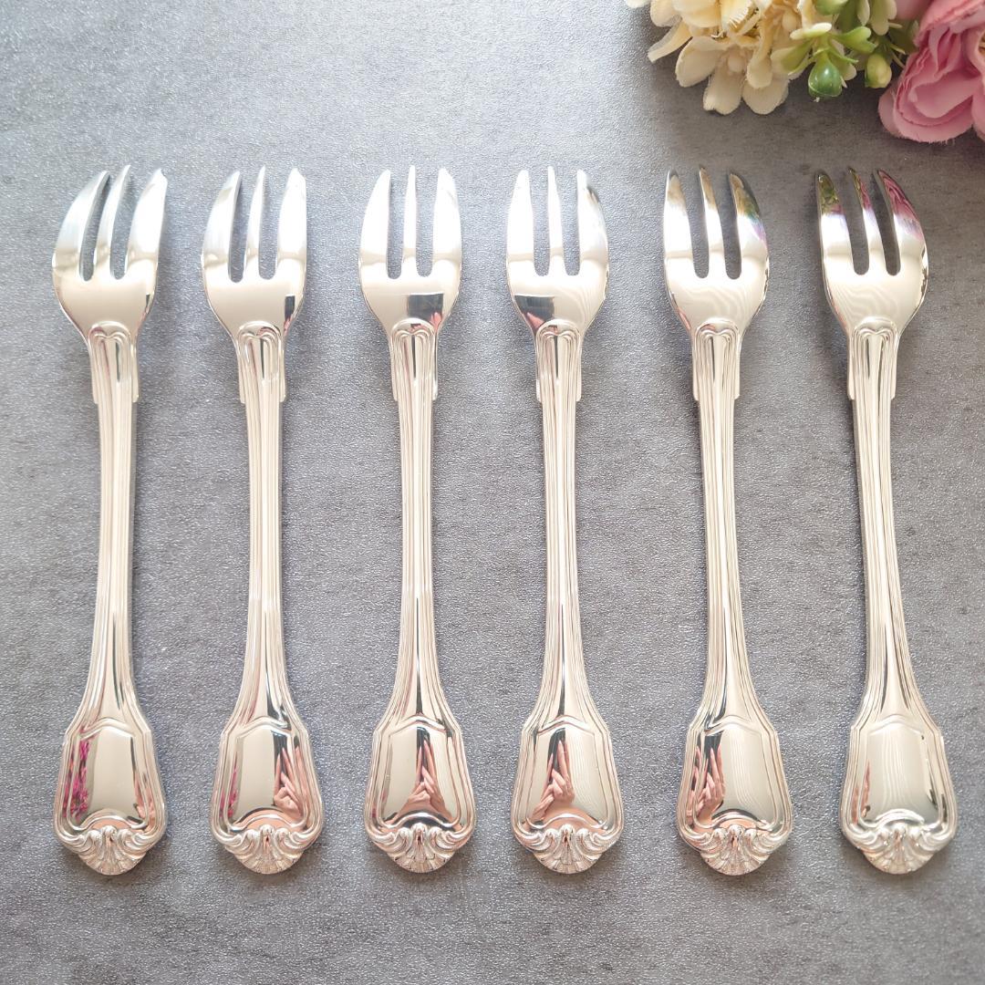 希少 極美品 クリストフル ポートロイヤル ケーキフォーク 6点