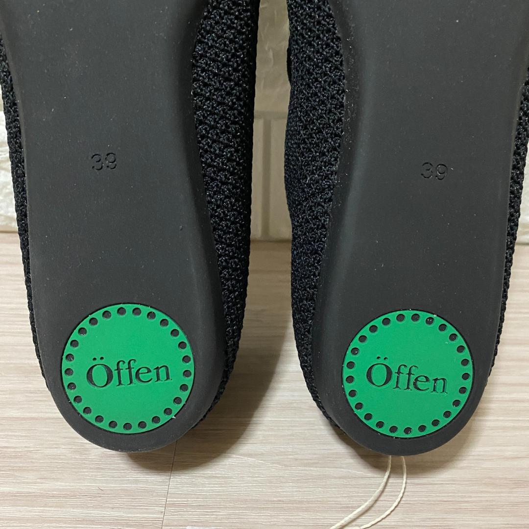 タグ付♪Offen O0u 2ndコラボ ニットシューズ 黒 フリル XL