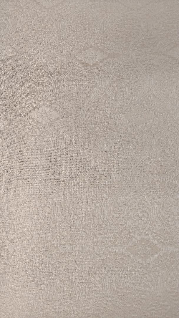 袋帯　太鼓柄　縞　灰緑　金銀糸箔 両面