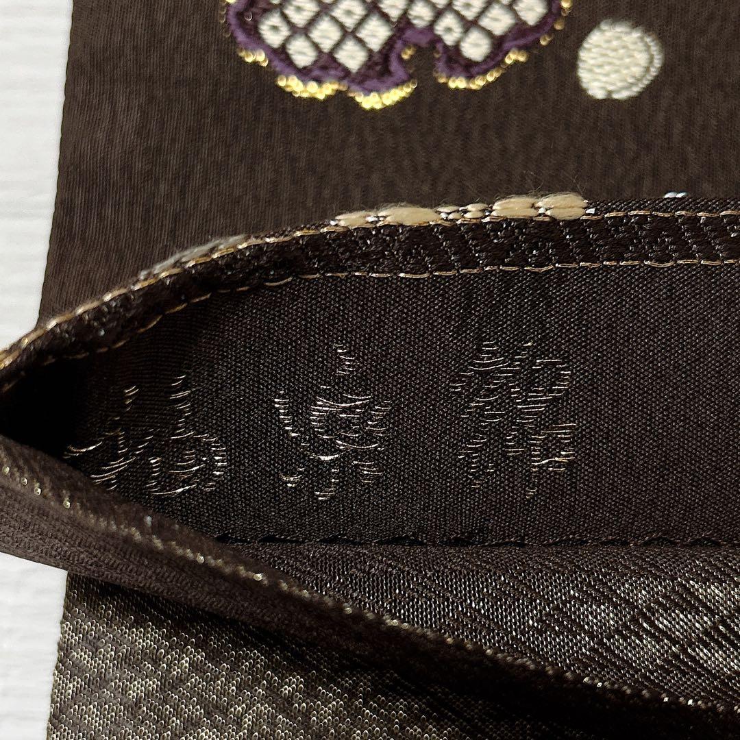 【専用】織文意匠鈴木　袋帯　唐織　西陣織　正絹　金銀糸　落款あり　福楽錦