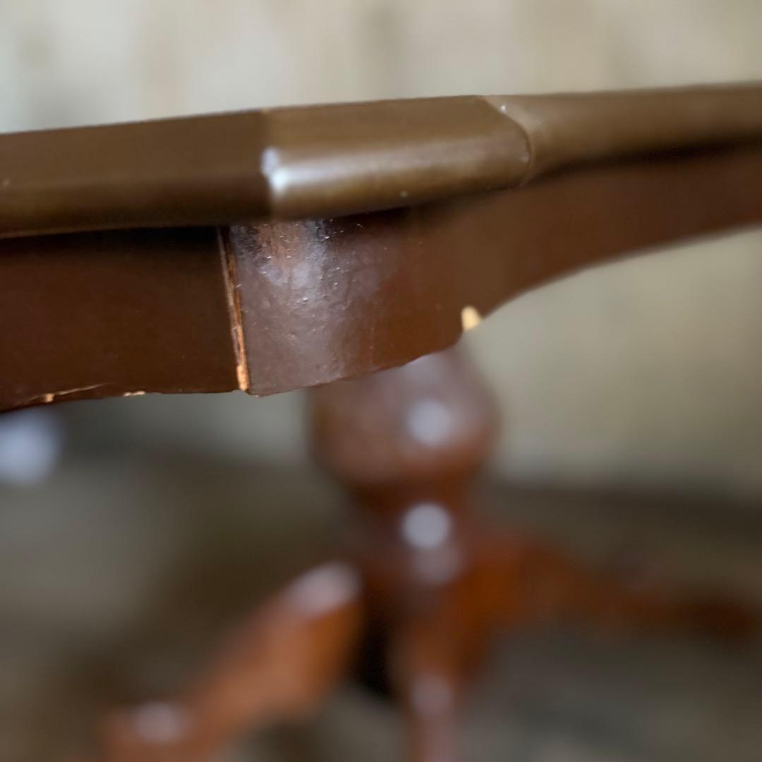 イタリア　象嵌センターテーブル　ヴィンテージ　彫刻装飾