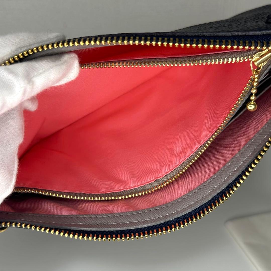 希少【未使用】ADMJ 牛革 アールデコ ポーチウォレット レア