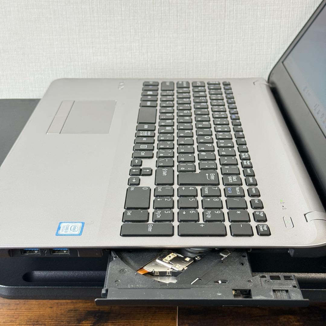★シルバー★VAIO 大画面15.5型ワイド Office2024付 DVD
