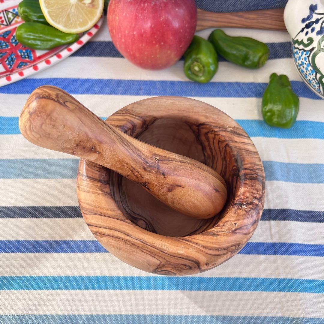 オリーブの木　スパイスマッシャー すり鉢すりこ木セットC