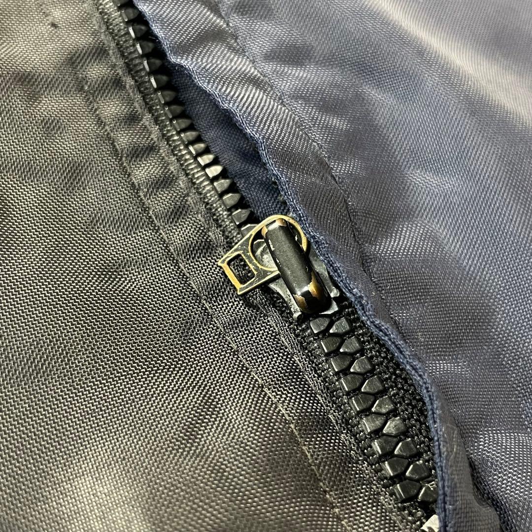 90-00s Nike ナイキ オールド 中綿 ナイロンジャケット ネイビーM