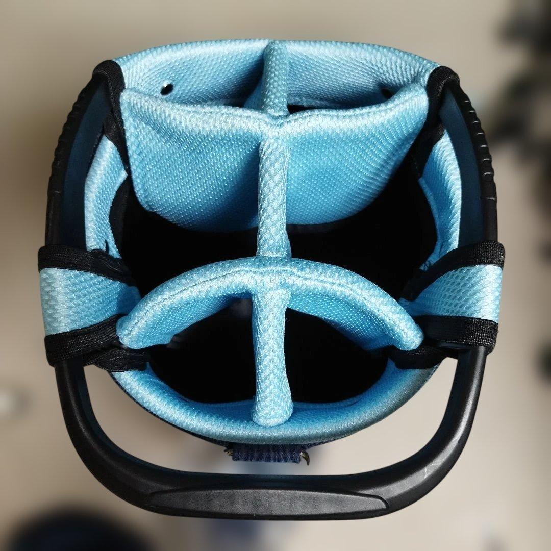 未使用 TRANS CONTINENTS GOLF キャディバッグ ネイビー