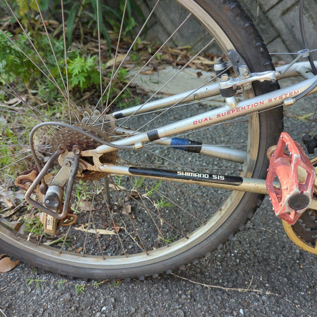 マウンテンバイク　HOTSQUALL 26インチ　ショック付き　鉄フレーム現状車