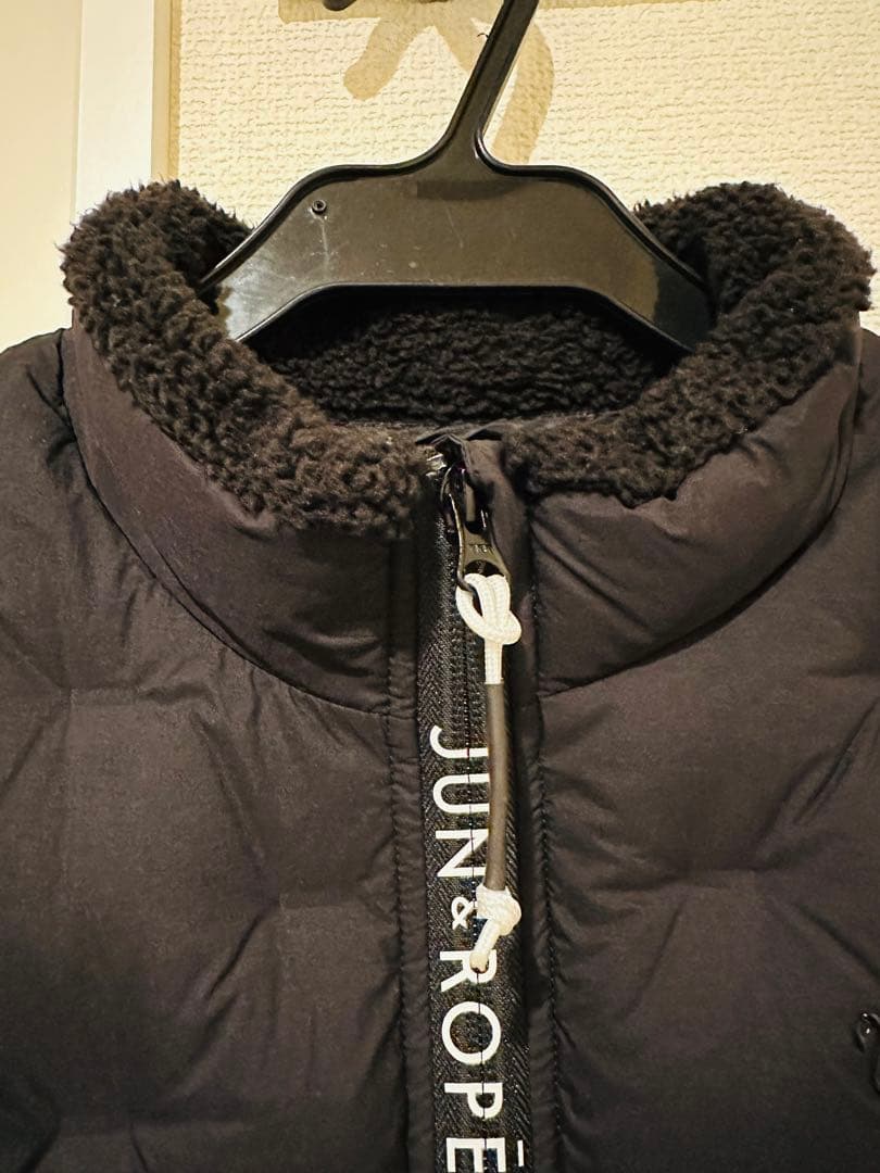 ニッコリ JUN & ROPE ゴルフ ウェア ダウン ワンピース 黒