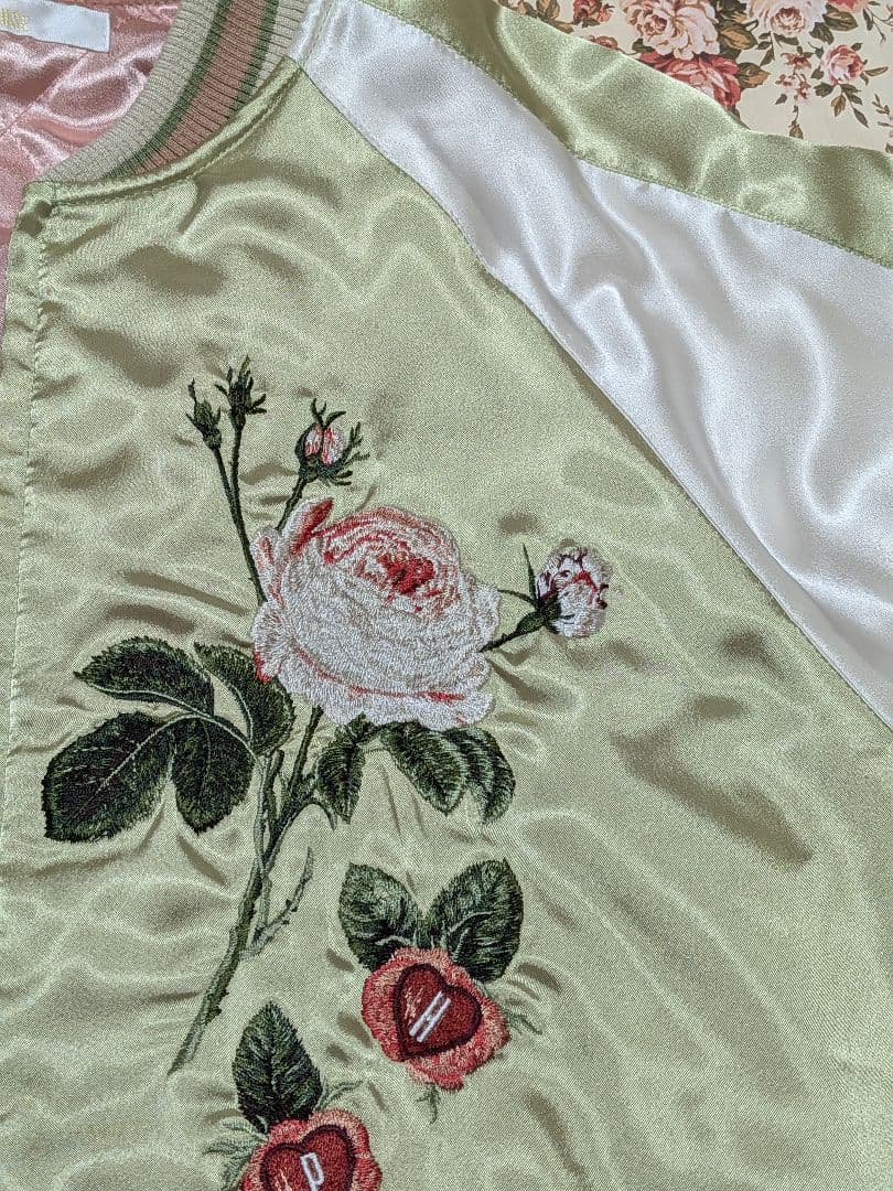 ピンクハウス　難あり2020年　スカジャン　スタジャン　薔薇刺繍