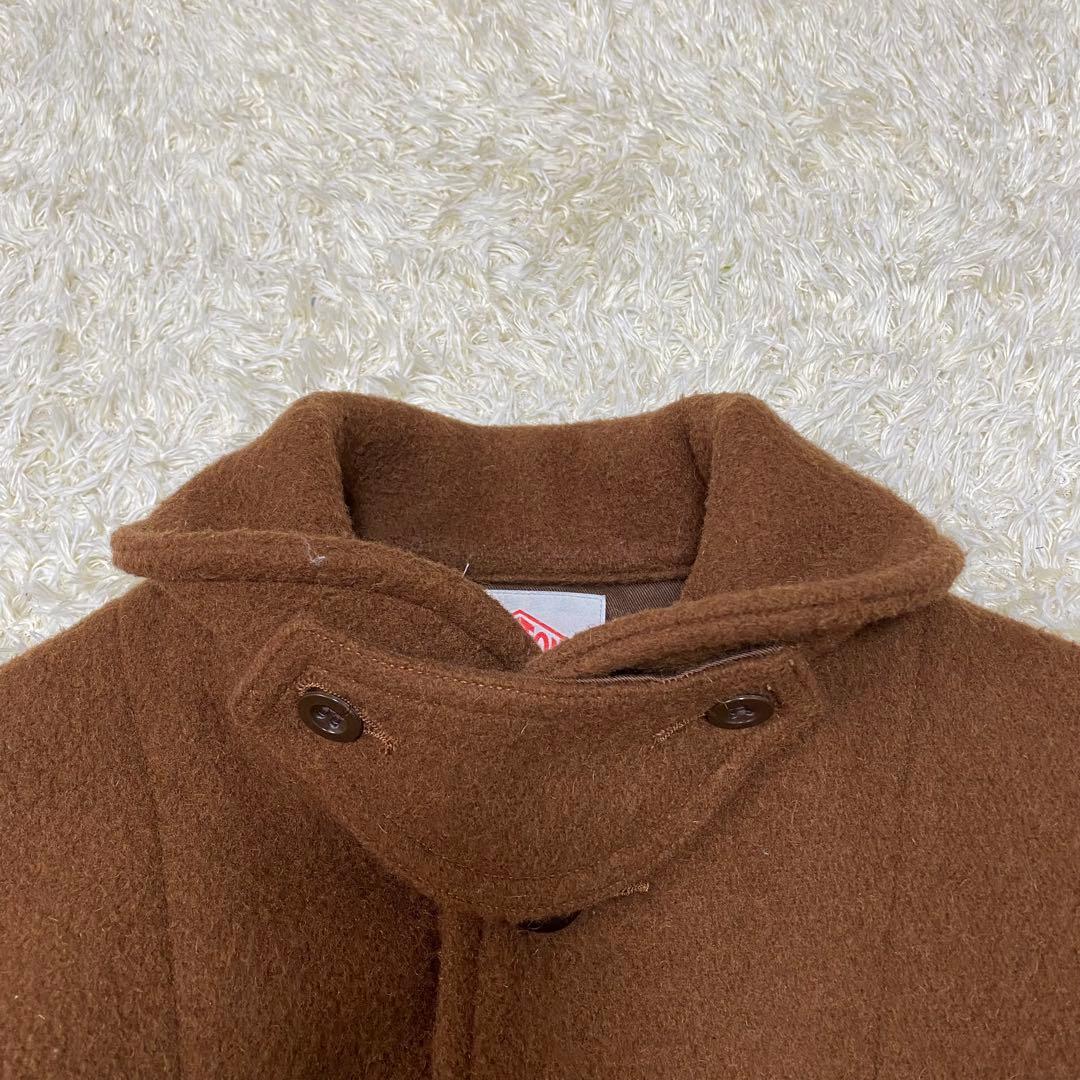 【美品】ダントン　ウールモッサ　ショールカラージャケット　ブラウン　40