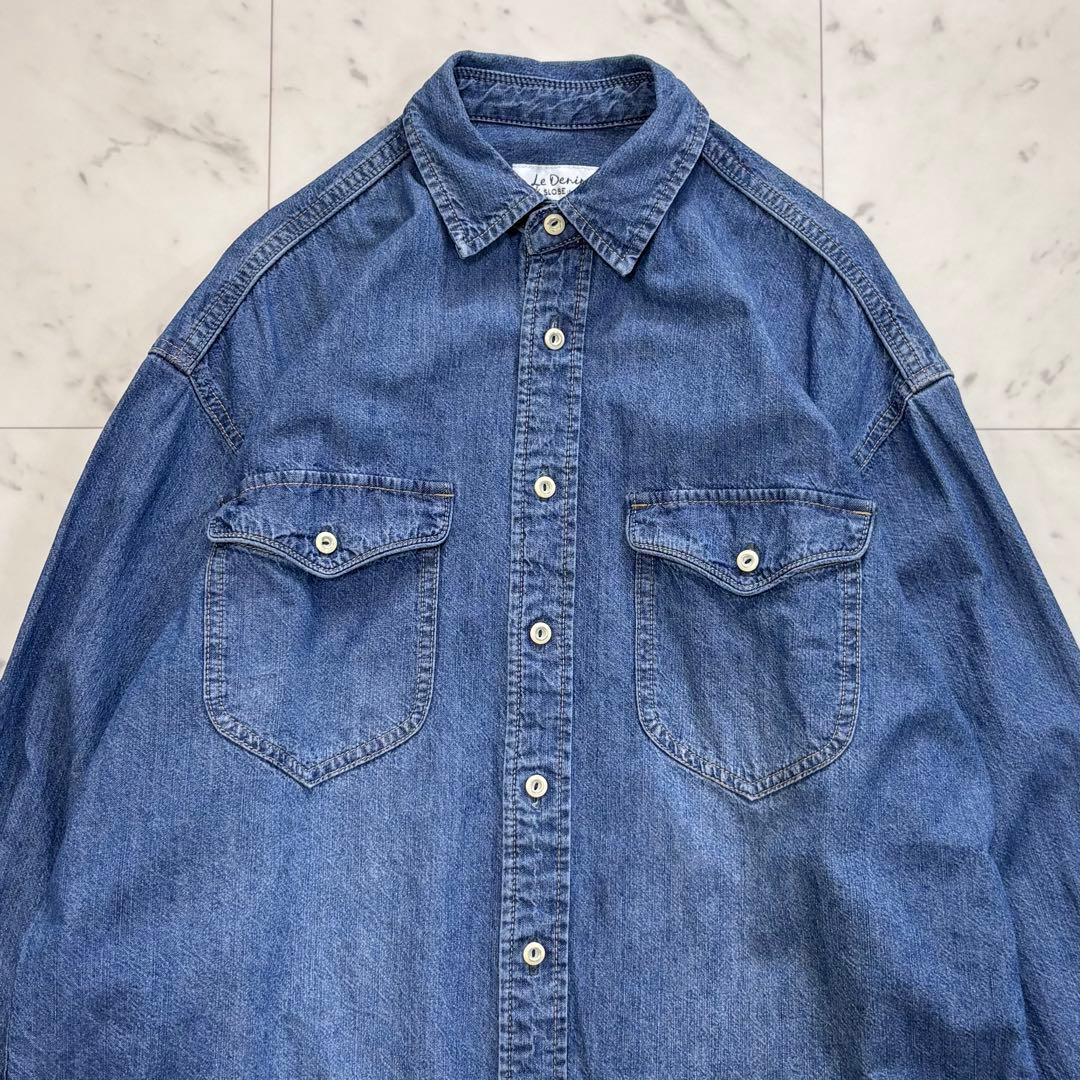 美品✨スローブイエナ　LE DENIM ライトオンス BDUシャツ　2024SS