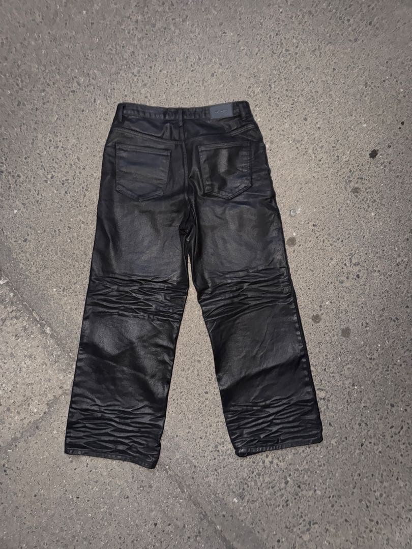 コーティングデニム　バギー　opium darkwear 値下げ交渉あり